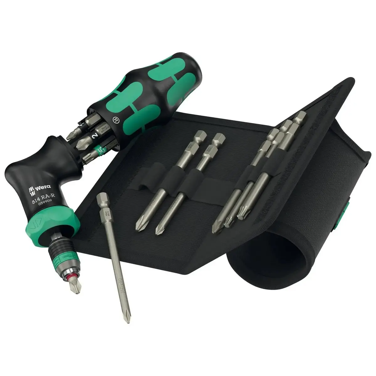 Wera Ratchet Screwdriver Kraftform Kompakt Pistol Ra-R 2 With Holster 13 Pieces Ph Pz Tx 1