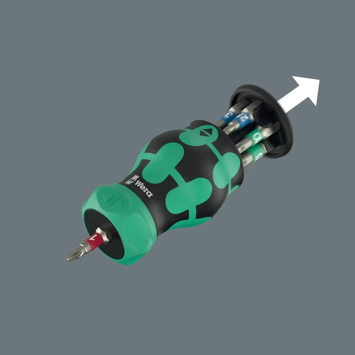 Wera Ratchet Screwdriver Kraftform Kompakt Stubby Bictcle Set 5 7 Pieces Ph Pz Hex 1