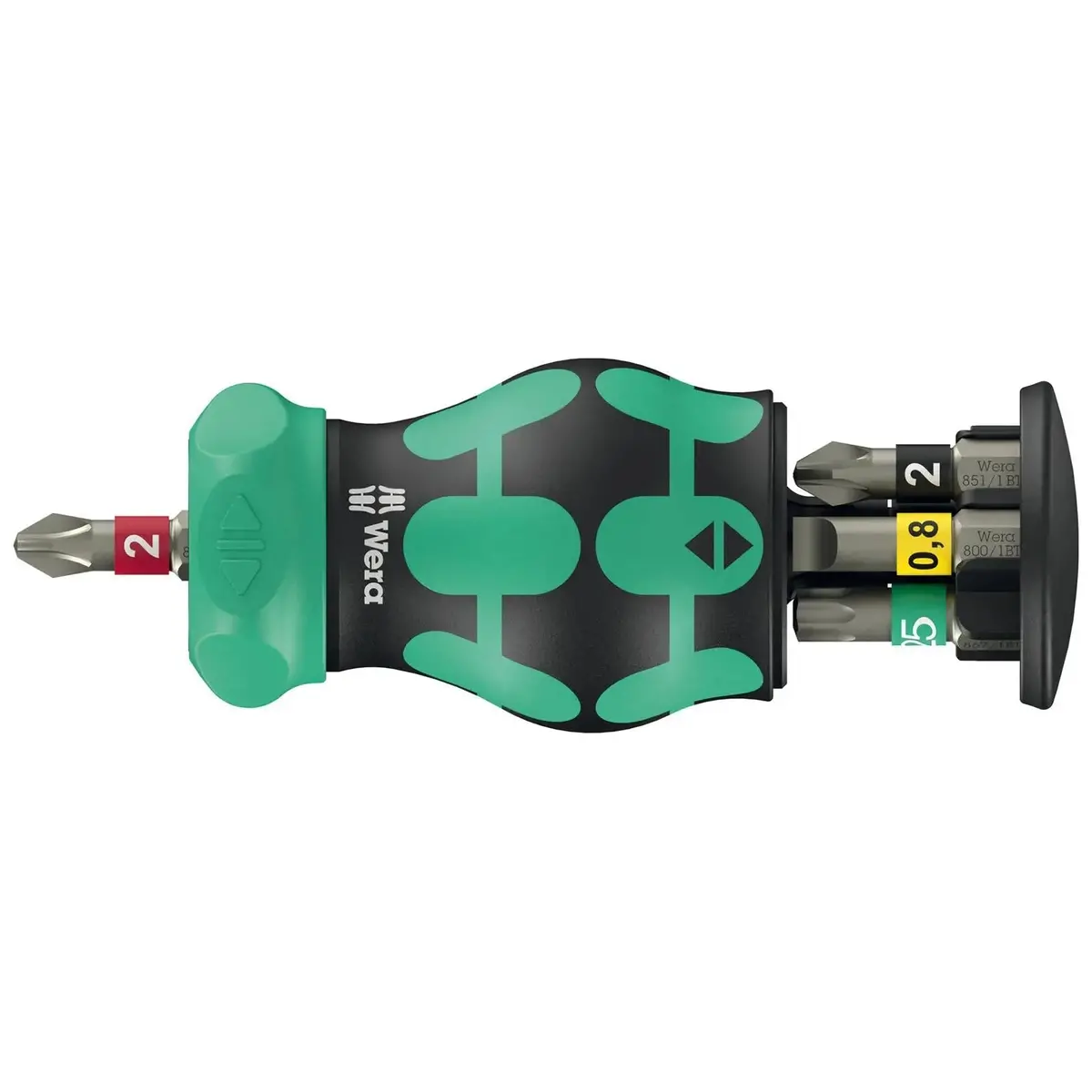 Wera Ratchet Screwdriver Kraftform Kompakt Stubby Magazine Ra 2 6 Pieces Ph Pz Tx Sl 1