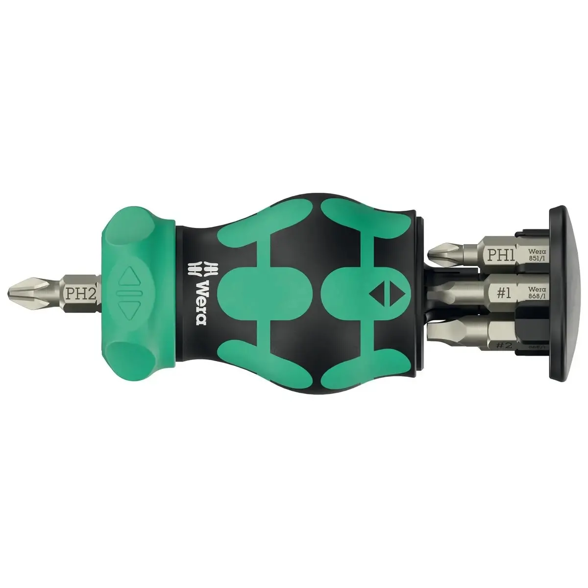 Wera Ratchet Screwdriver Kraftform Kompakt Stubby Magazine Ra 4 6 Pieces Ph Sl Sq 1