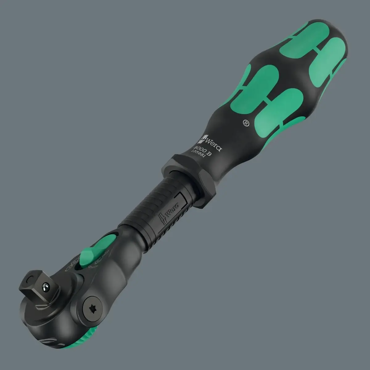 Wera Ratchet Wrench 8000 B Black Edition Zyklop Speed Ratchet With 3/8" Drive 1