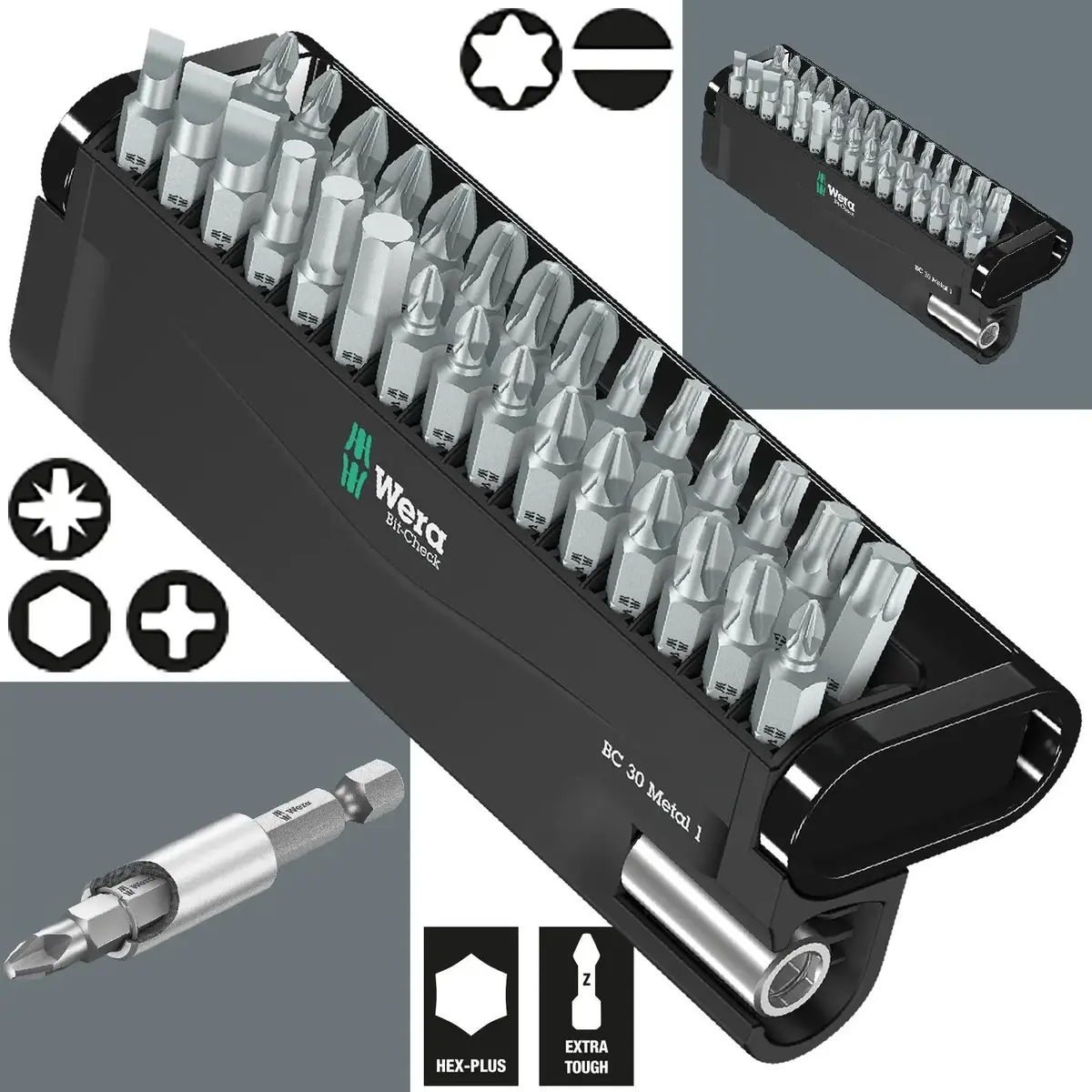 Wera Screwdriver Bit Set Bit Check 30 Metal 1 Bit Holder 30 Pieces 1