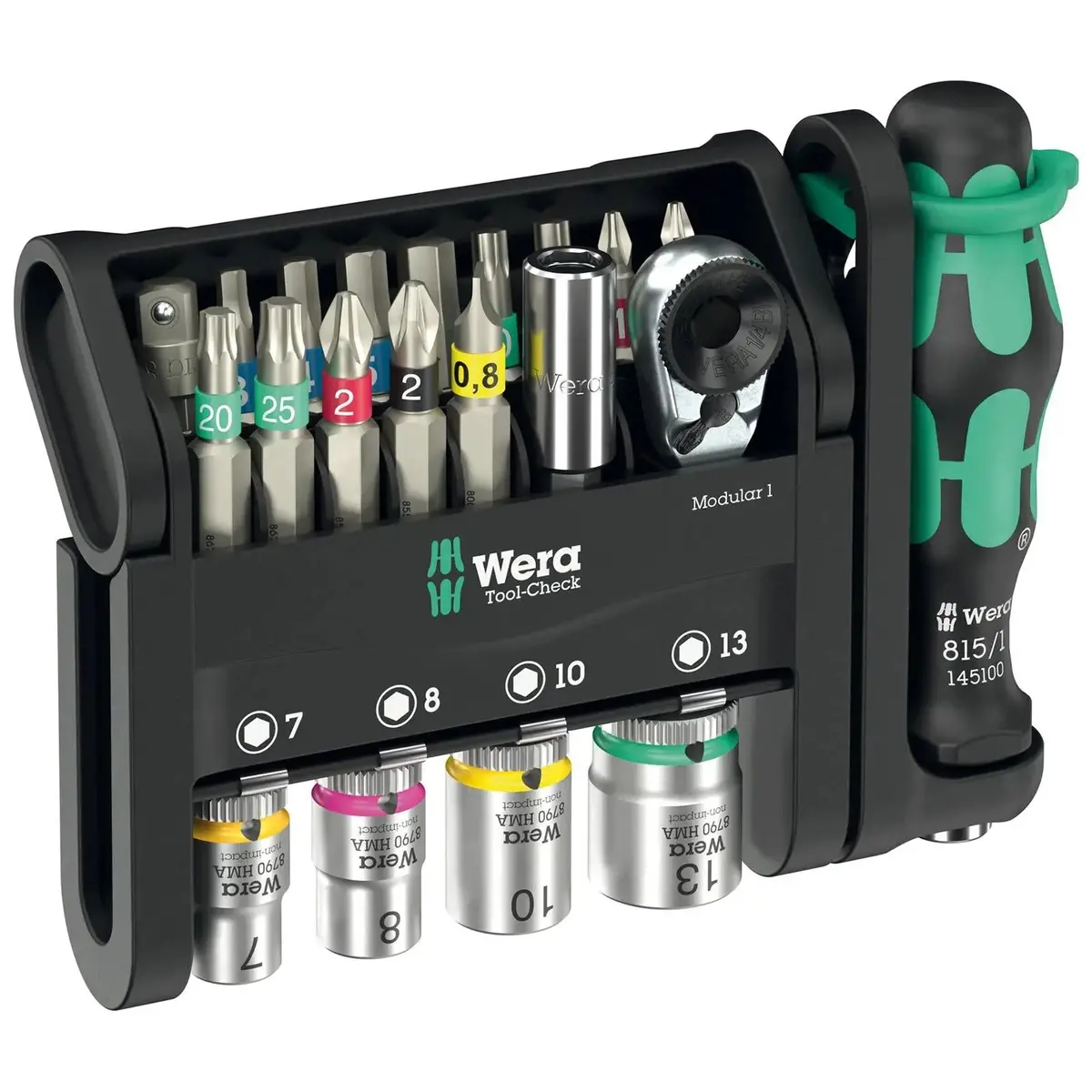 Wera Screwdriver Bits Bit Holder And Socket Set Tool Check Modular 1 21 Pieces 1