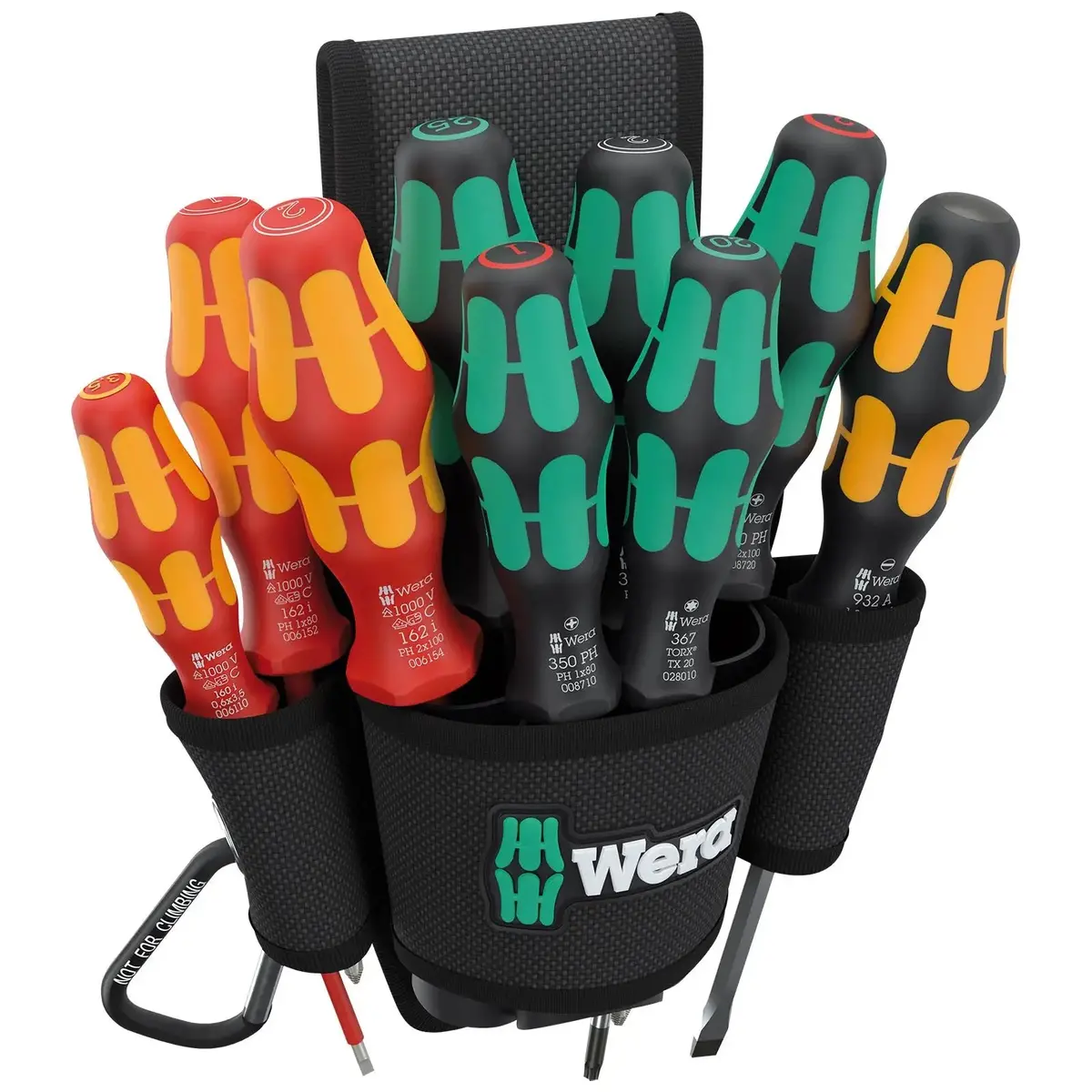 Wera Screwdriver Set 9620 Belt Holster Set 1 Vde Phillips Pozi Torx Slotted 10 Pieces 1