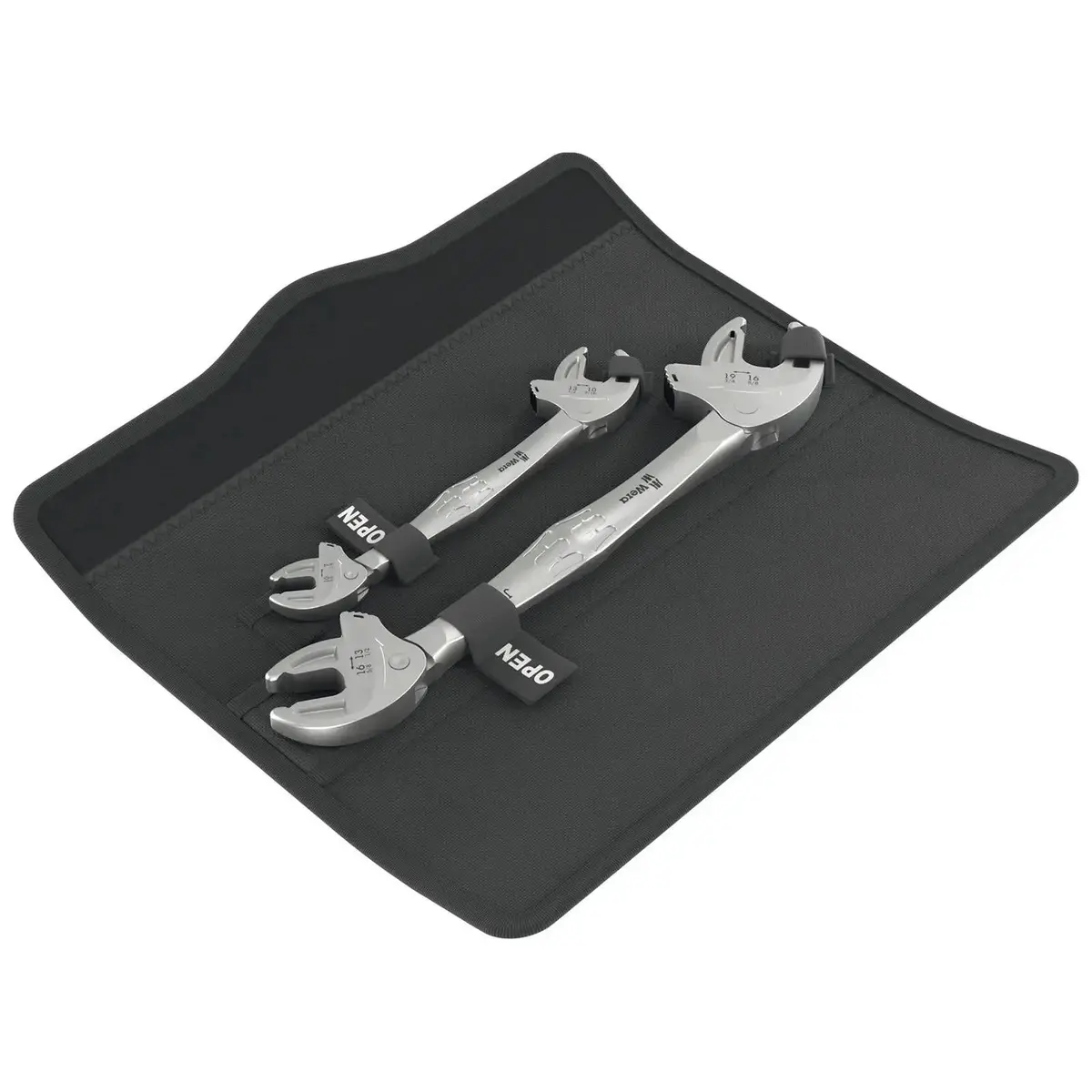 Wera Self Setting Double Open End Ratchet Spanner 6006 Joker 2 Set 1 Xs/S And M/L 1