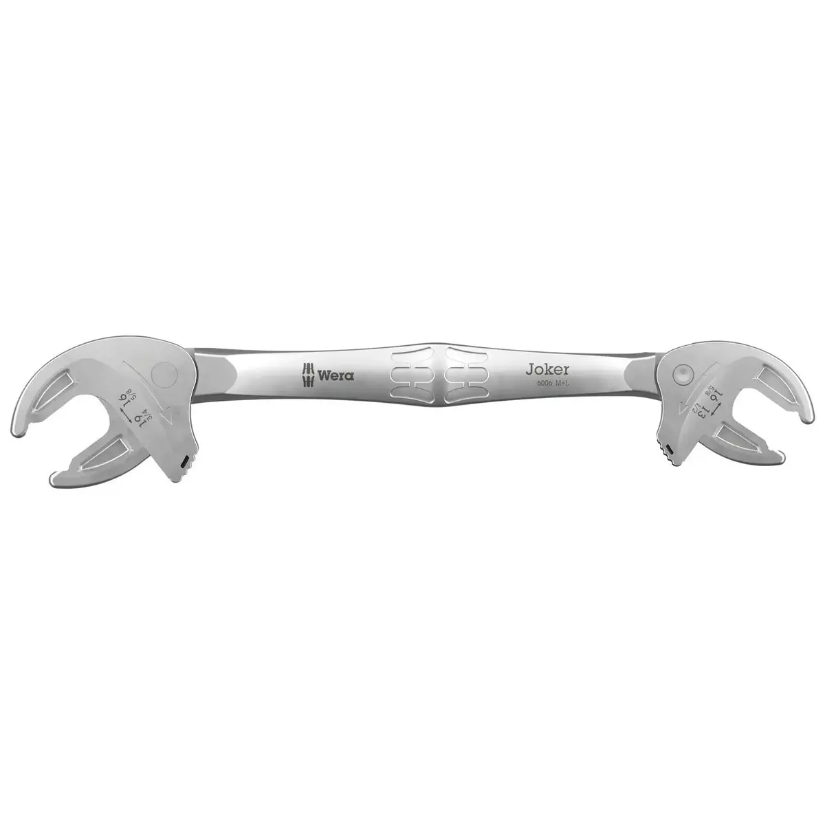 Wera Self Setting Double Open End Ratchet Spanner 6006 Joker M/L 13-16Mm/16-19Mm 1