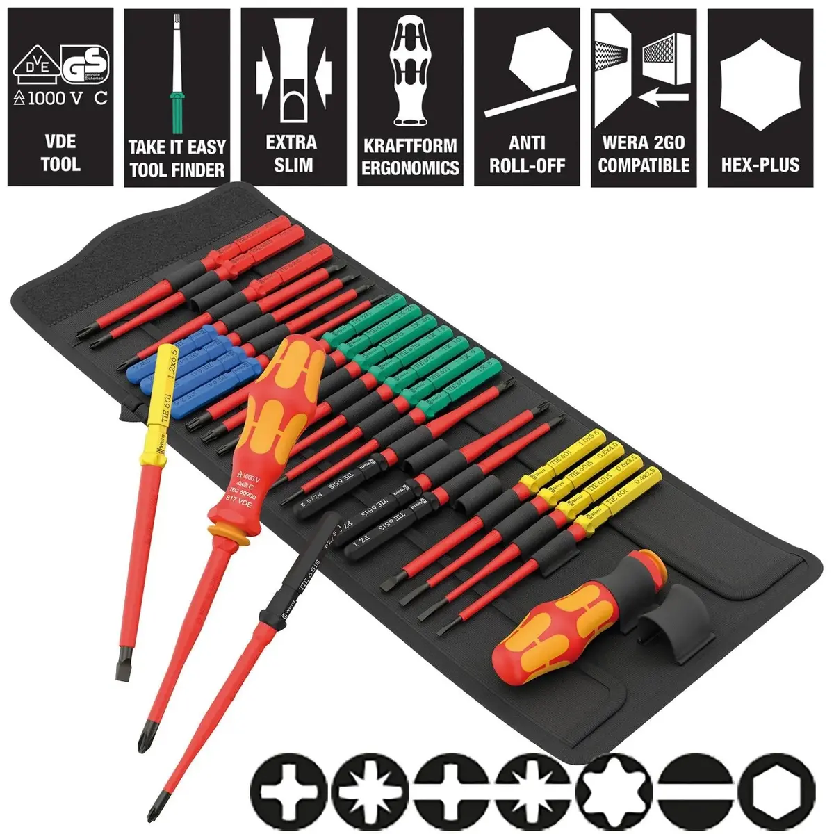 Wera Vde Screwdriver Set Take It Easy Kraftform Kompakt Kk Vde Big Pack 1 26 Pieces Ph Pz Ph/S Pz/S Tx Sl Hex 1