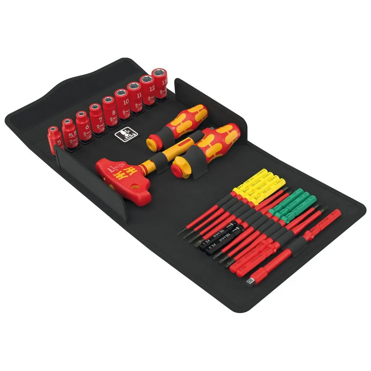 Wera Vde Screwdriver And Socket Set Kraftform Kompakt Vde 24 Allrounder Set 1 25 Pieces 1