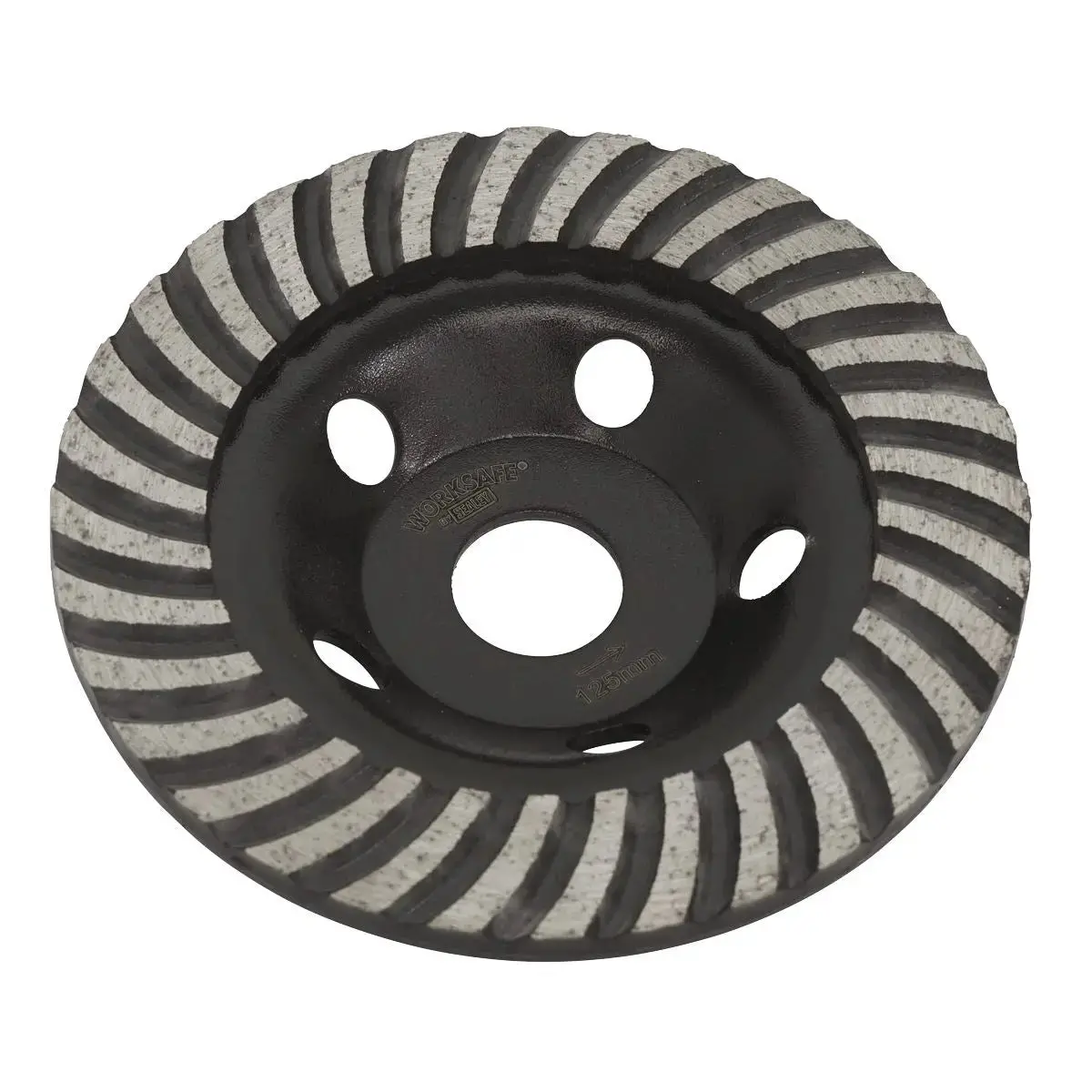 Worksafe By Sealey Concrete Grinding Head Turbo Row Ø125mm 1