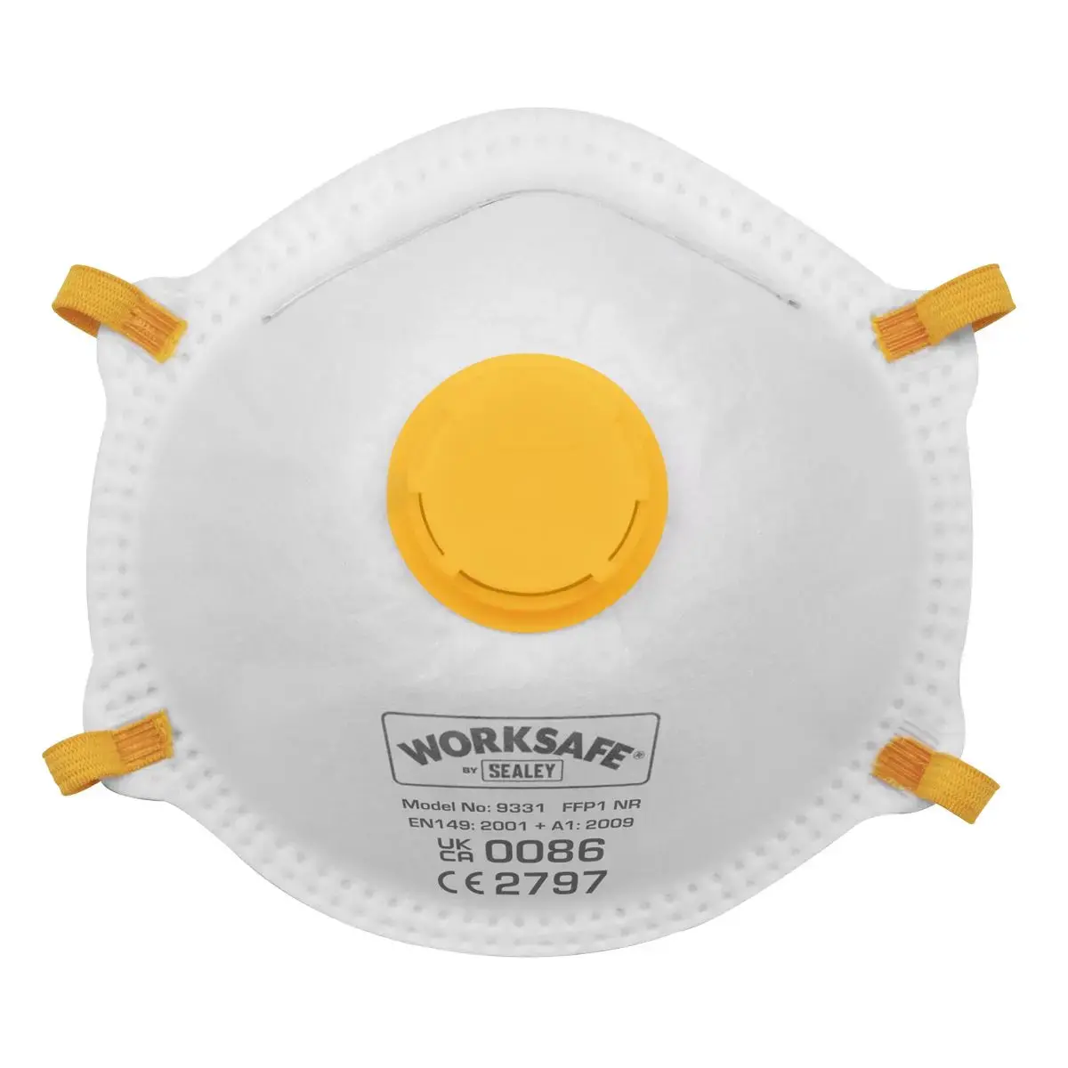 Worksafe By Sealey Cup Mask Valved Ffp1 - Pack Of 10 2
