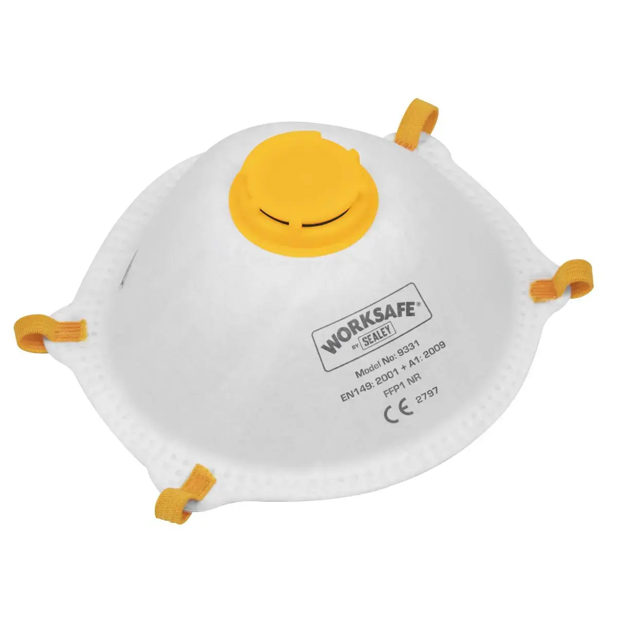 Worksafe By Sealey Cup Mask Valved Ffp1 - Pack Of 3 1