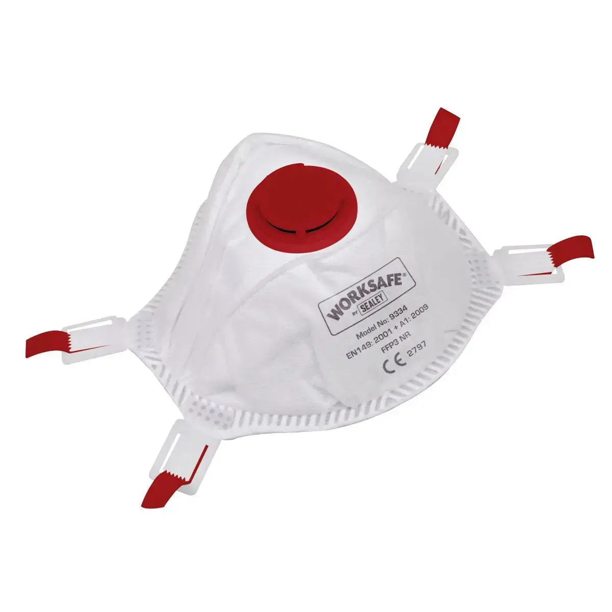 Worksafe By Sealey Cup Mask Valved Ffp3 - Pack Of 10 1