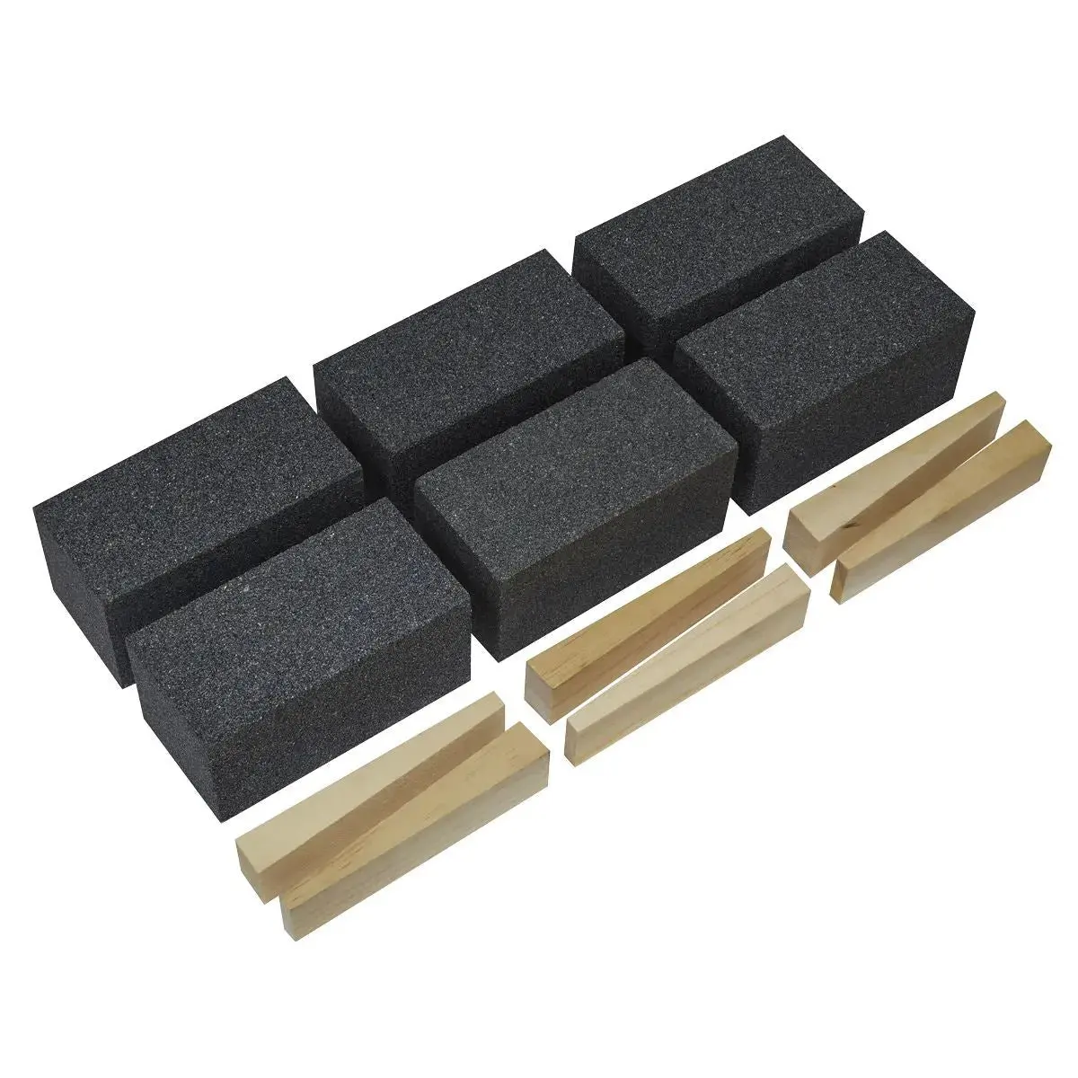 Worksafe By Sealey Floor Grinding Block 50 X 50 X 100Mm 36Grit Pack Of 6 1