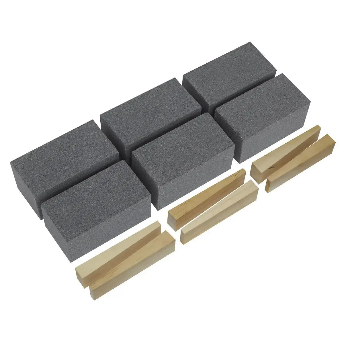 Worksafe By Sealey Floor Grinding Block 50 X 50 X 100Mm 60Grit - Pack Of 6 1
