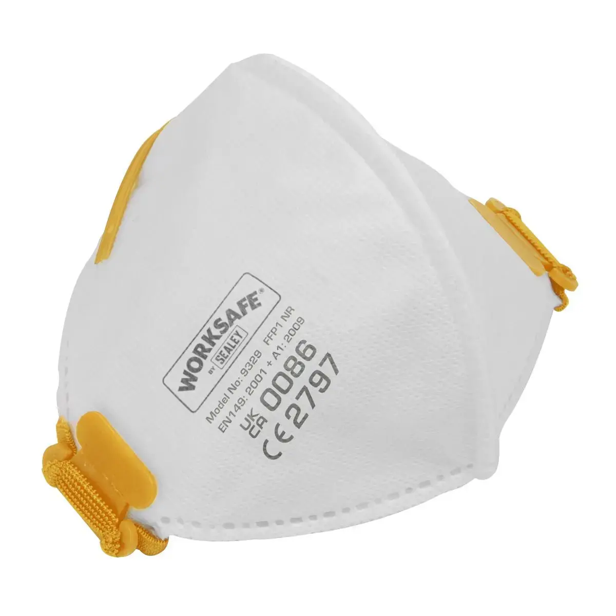 Worksafe By Sealey Fold Flat Mask Ffp1 - Pack Of 10 1