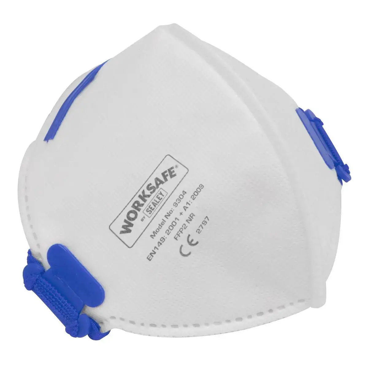 Worksafe By Sealey Fold Flat Mask Ffp2 - Pack Of 3 1