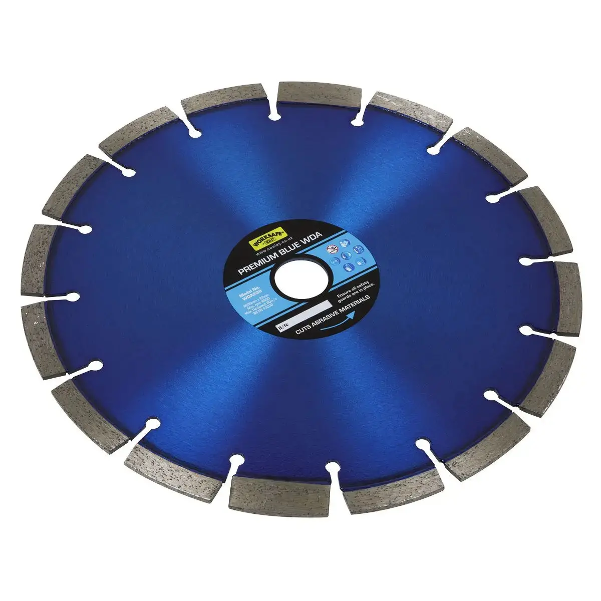 Worksafe By Sealey Premium Blue Wda Diamond Blade Ø230 X 22Mm 1
