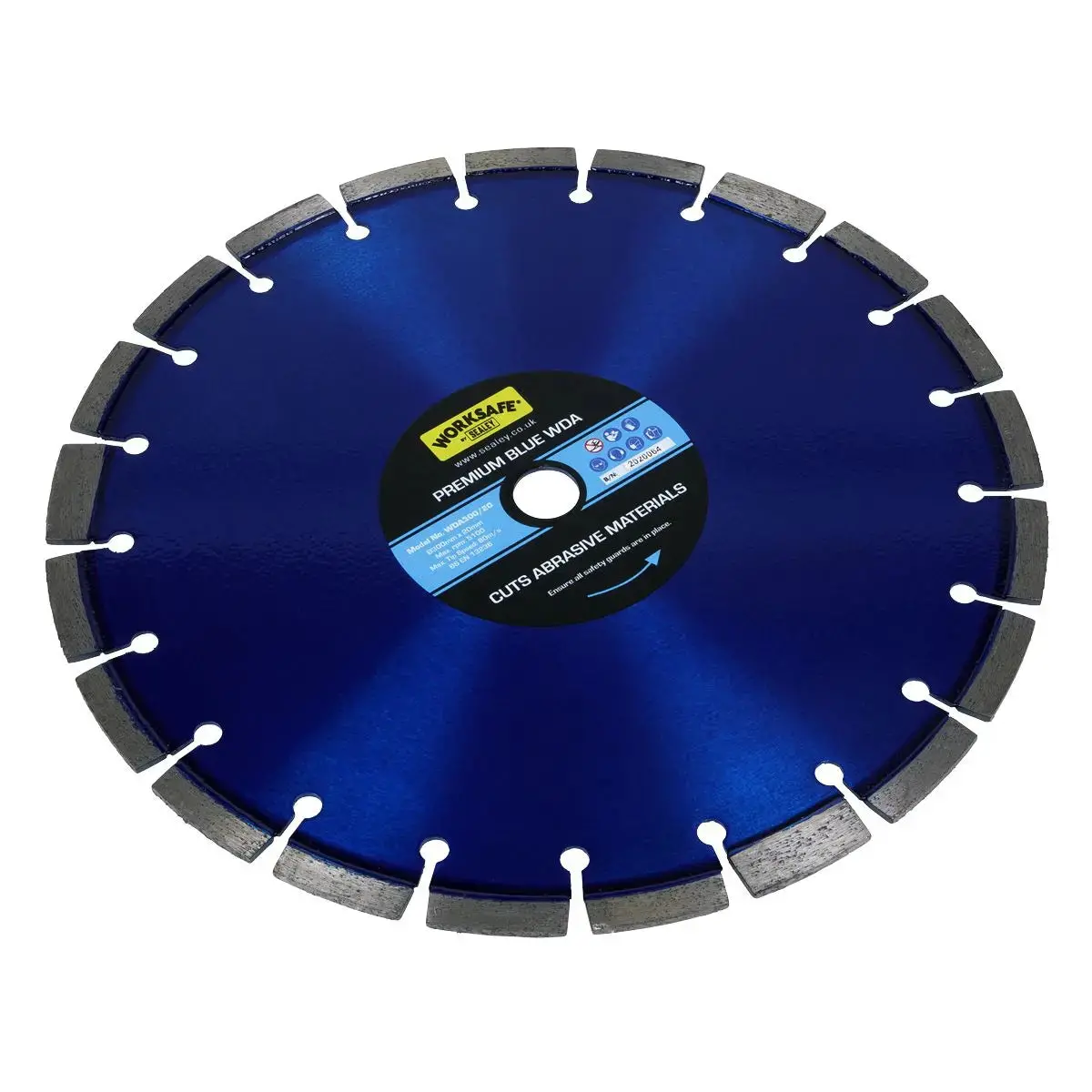 Worksafe By Sealey Premium Blue Wda Diamond Blade Ø300 X 20Mm 1