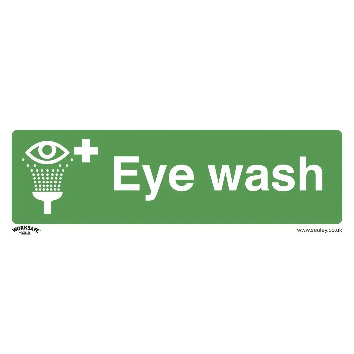 Worksafe By Sealey Safe Conditions Safety Sign - Eye Wash - Rigid Plastic 1