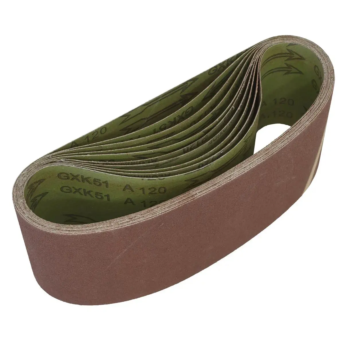 Worksafe By Sealey Sanding Belt 100 X 610Mm 120Grit - Pack Of 10 1