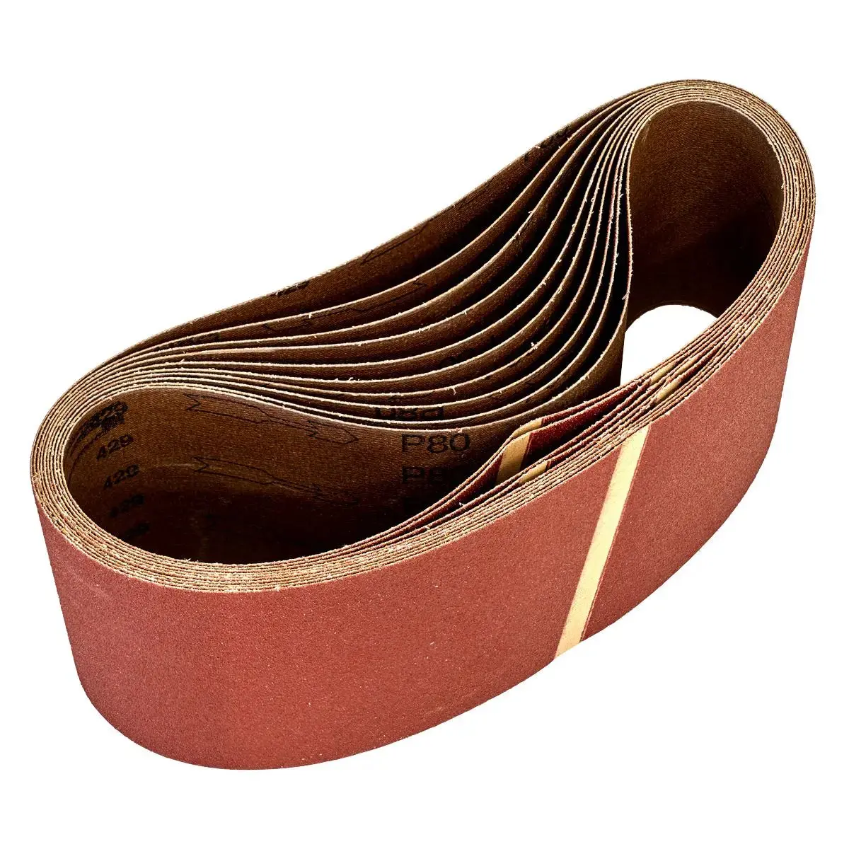Worksafe By Sealey Sanding Belt 100 X 620Mm 80Grit - Pack Of 10 1