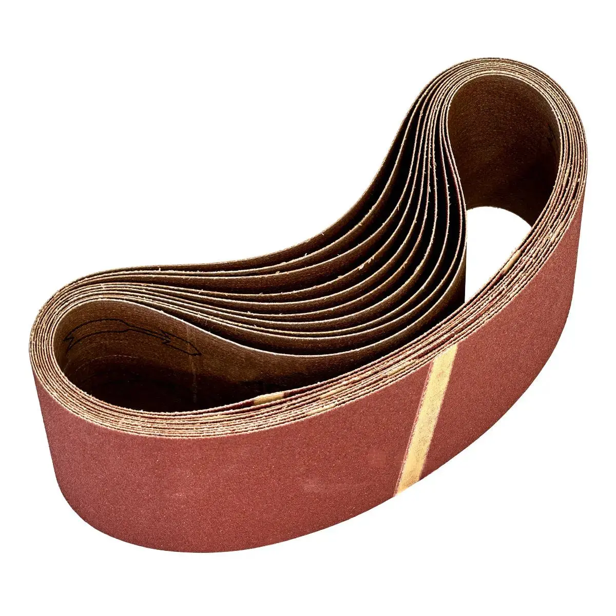 Worksafe By Sealey Sanding Belt 75 X 533Mm 80Grit - Pack Of 10 1