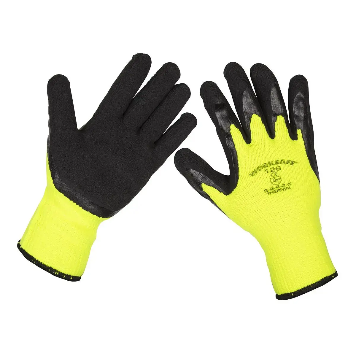 Worksafe By Sealey Thermal Super Grip Gloves (Large) - Pair 1
