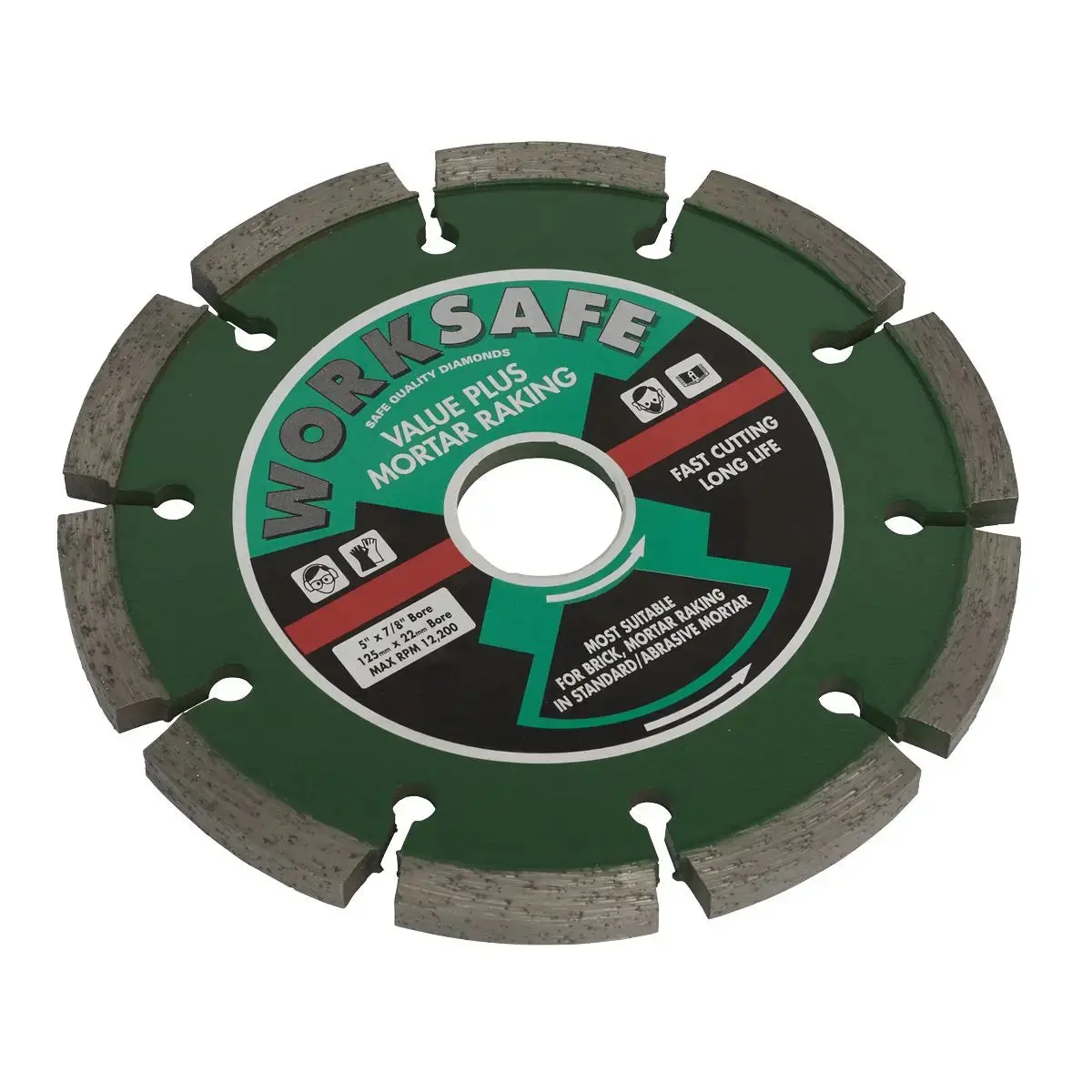 Worksafe By Sealey Value Plus Diamond Blade Ø125 X 22Mm 1