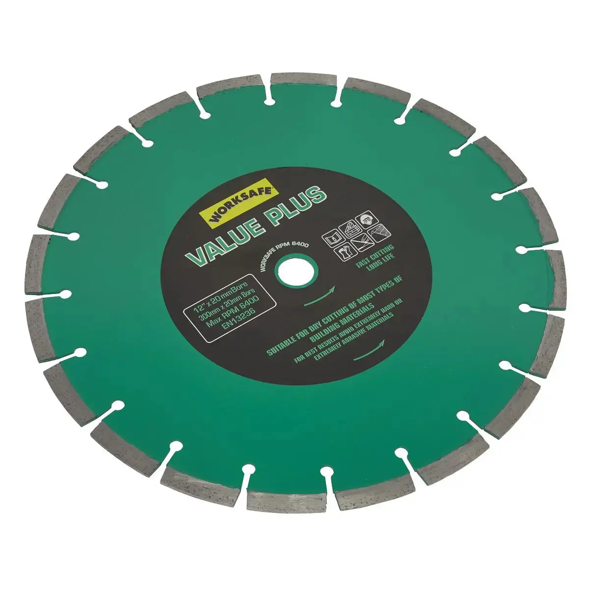Worksafe By Sealey Value Plus Diamond Blade Ø300 X 20Mm 1