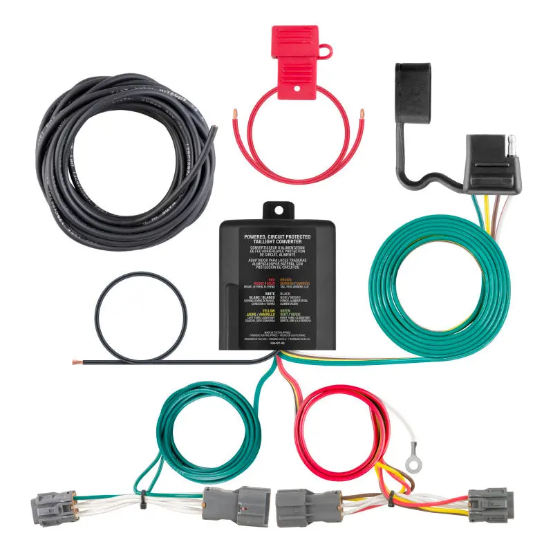 Curt Custom Vehicle Wiring Harness – 4-Way Flat Trailer Connector For 2010–2018 Hyundai Tucson 1