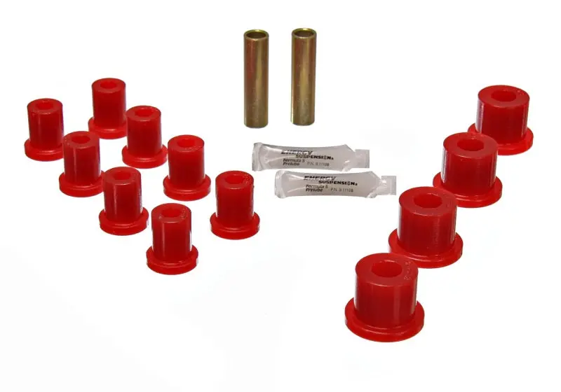 Energy Suspension Red Polyurethane Spring Bushing Kit For Jeep Models 1