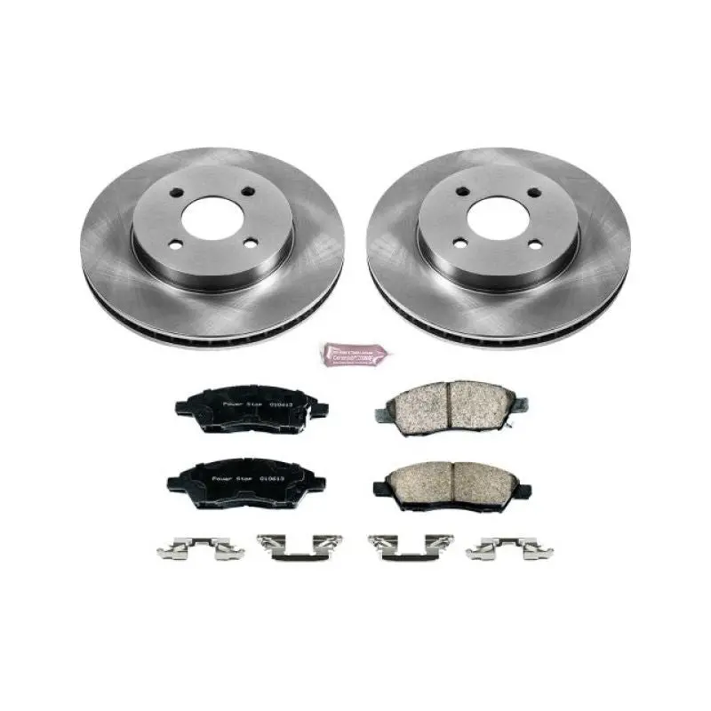 Power Stop Autospecialty Front Brake Kit For 2012–2018 Nissan Versa 1