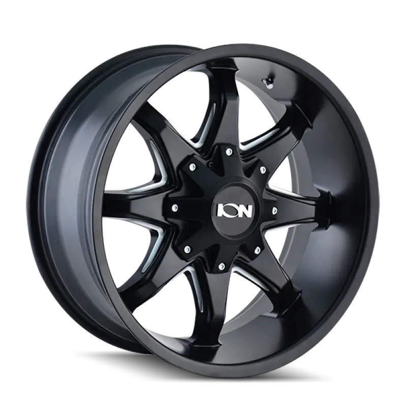 Ion Type 181 Satin Black & Milled Spoke Wheel – 18X9", 5X139.7Mm, -12Mm Offset, 110Mm Hub 1