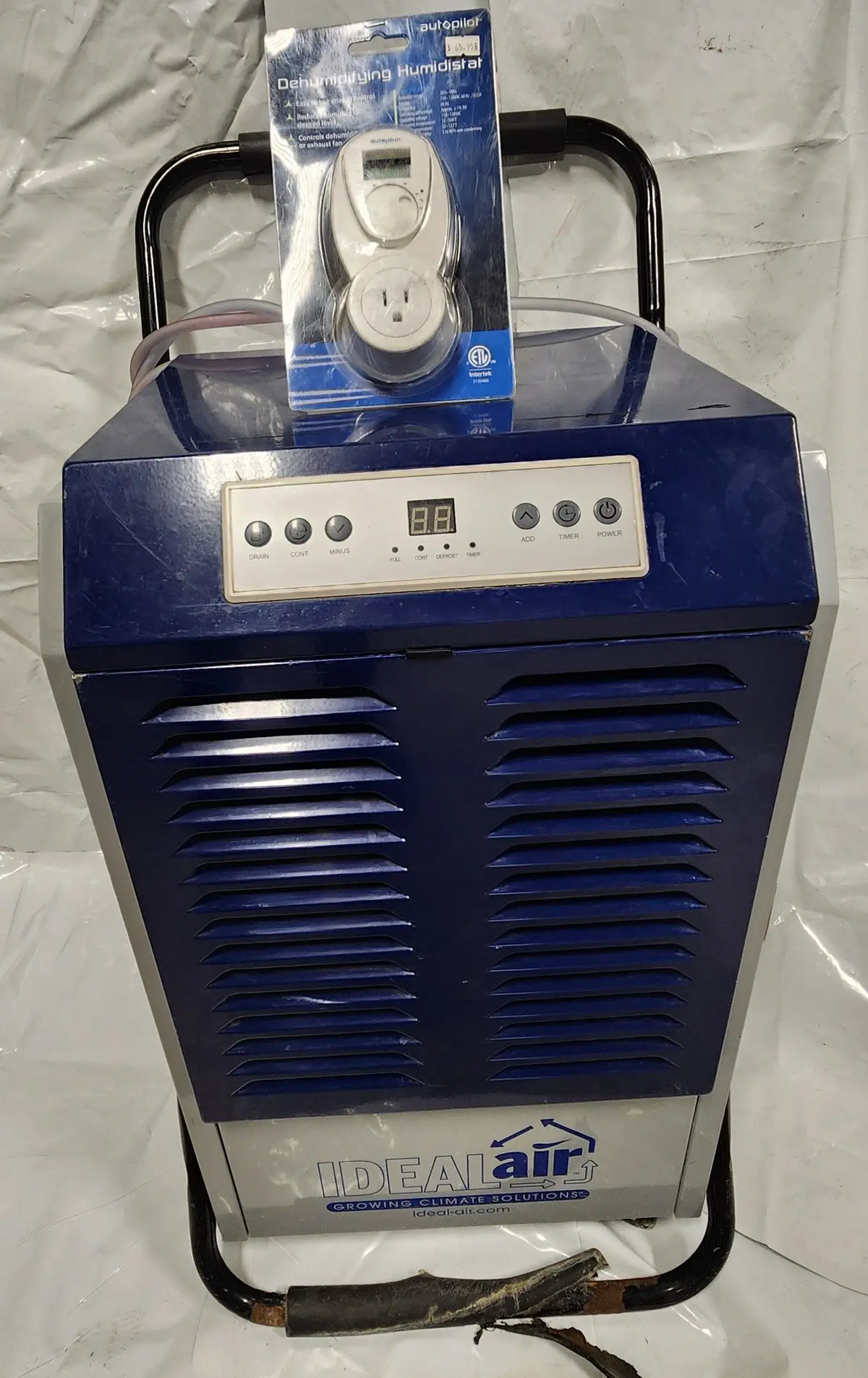 Ideal Air Pro Dehumidifier 180 Pint Used W/ Dehumidistat Controller 1