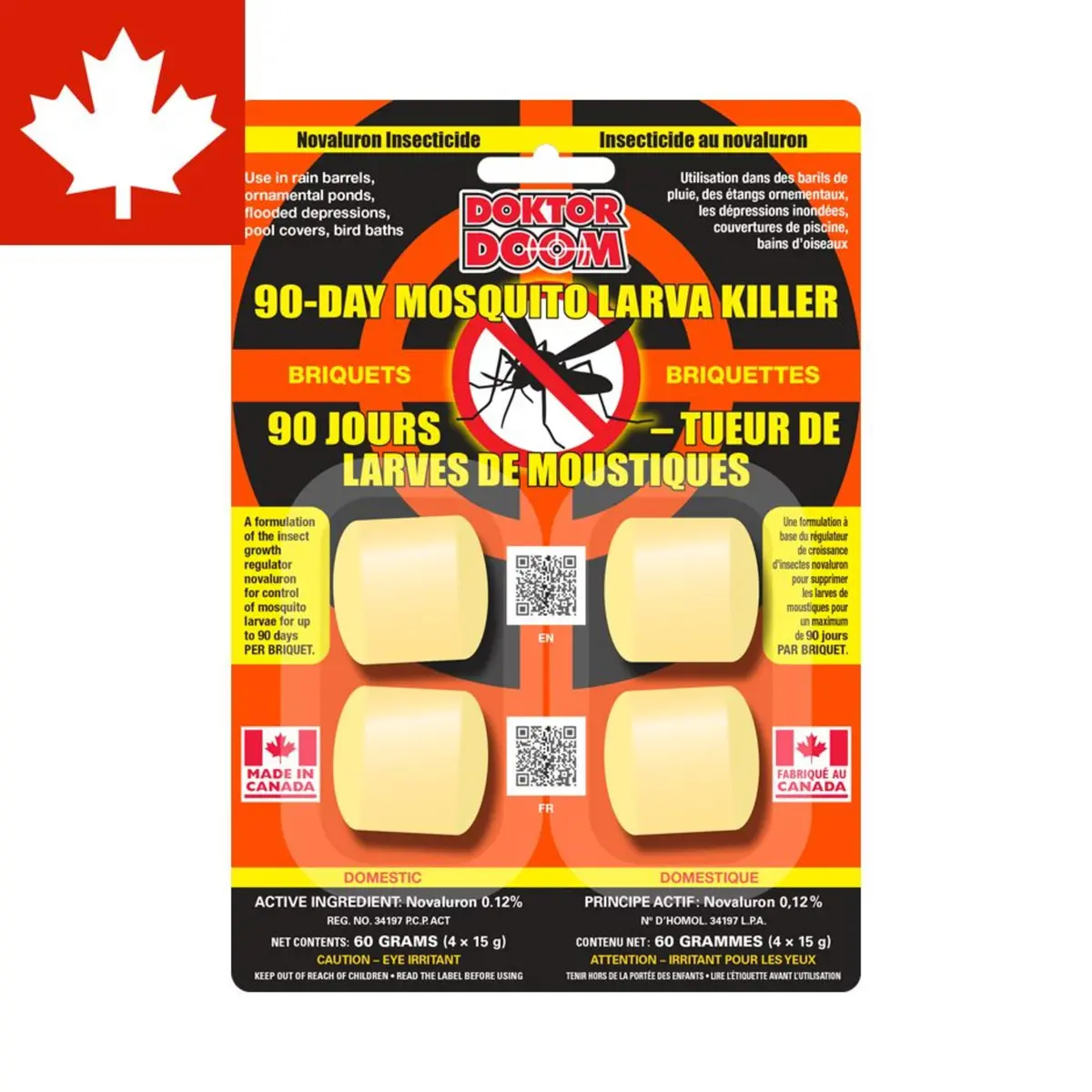 Doktor Doom 90 Day Mosquito Larva Killer 4 Pk 1
