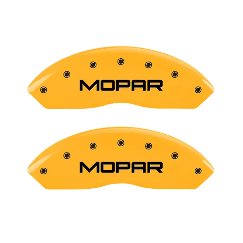 Mgp Engraved Caliper Covers – Yellow Mopar Finish For 2010 Dodge Nitro (Front & Rear) 1