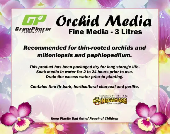 Grow Pharm Fine Fir Bark Orchid Media 3L 1