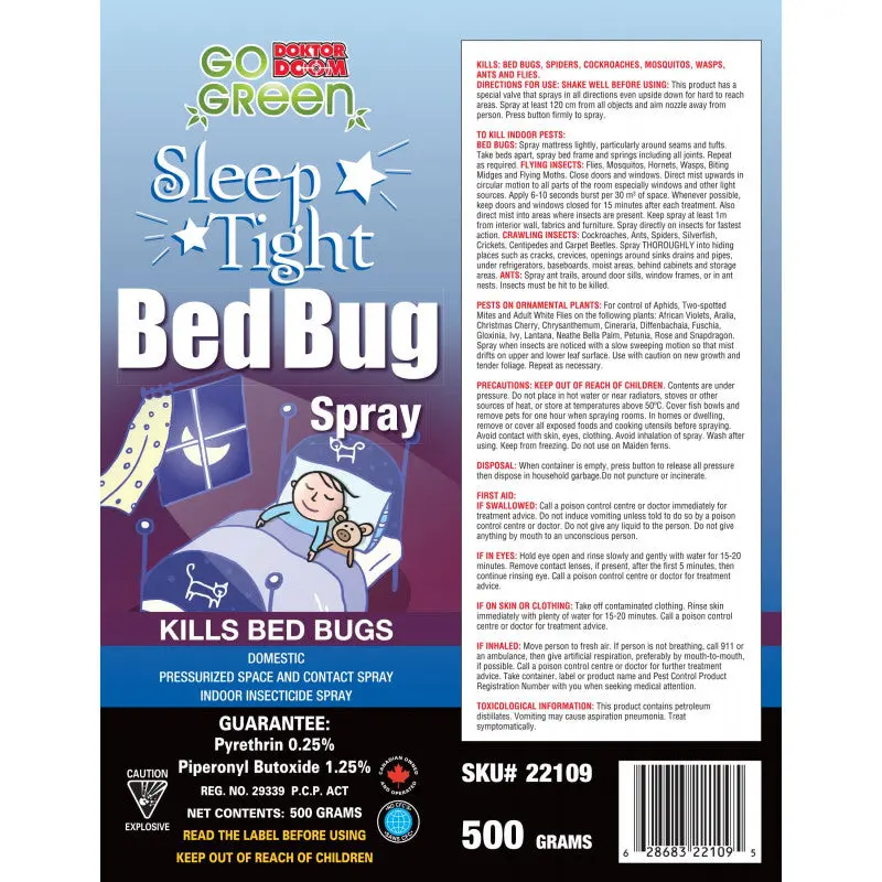 Doktor Doom Sleep Tight Bed Bug Killer Spray 1