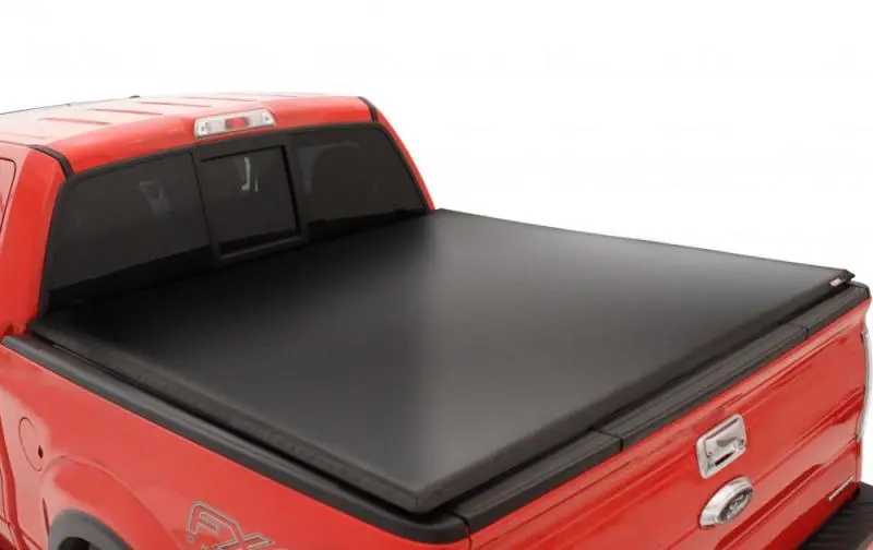 Lund Genesis Tri-Fold Tonneau Cover – Black, Fits 2007–2013 Chevy Silverado 1500 (5.5' Bed) 1