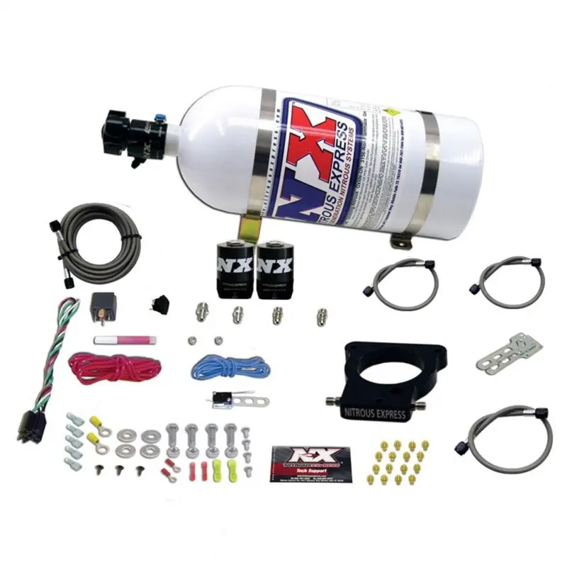 Nitrous Express Ls-Specific 78Mm Nitrous Plate Kit — 3-Bolt Design, 50–350 Hp Range, Includes 10Lb Bottle 1