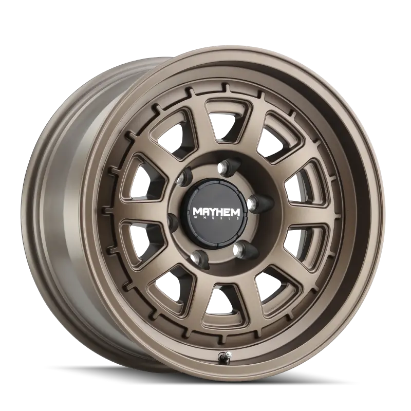 Mayhem Voyager 18X9 Cast Aluminum Wheel – 8X180 Bolt Pattern, 0Mm Offset, 124.1Mm Hub Bore, Dark Bronze Finish 1