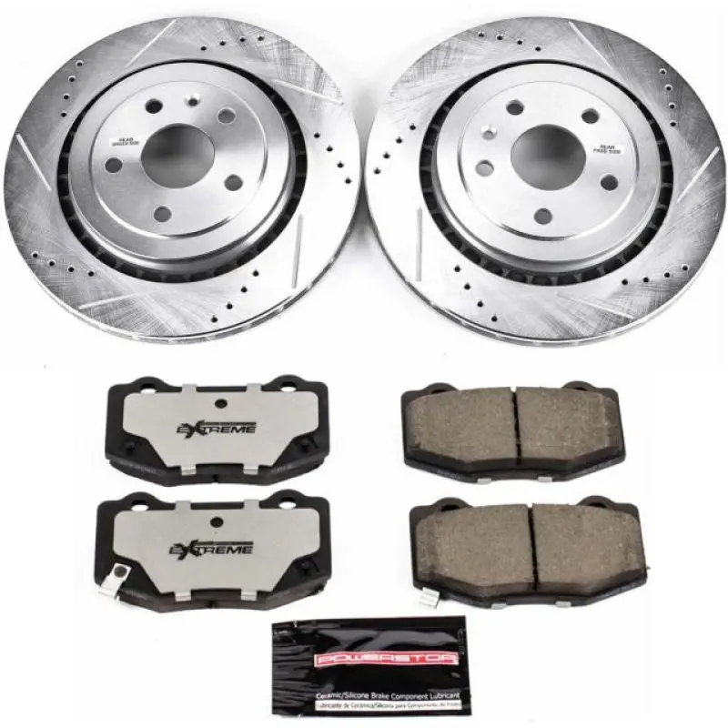 Power Stop Z26 Street Warrior Rear Brake Kit For 2016–2018 Cadillac Ats 1