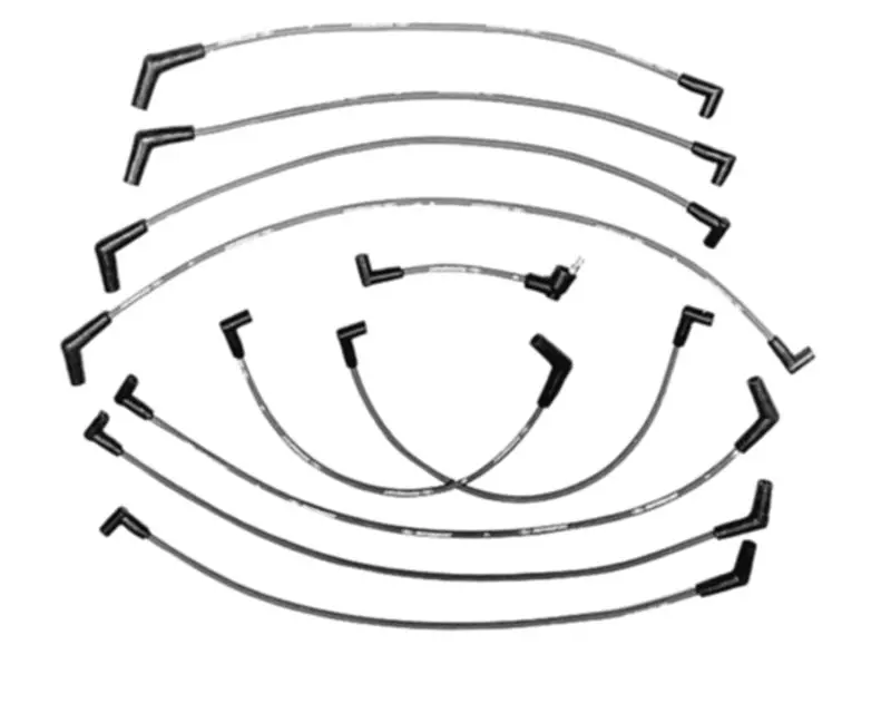 Ford Racing 9Mm Blue Spark Plug Wire Set 1