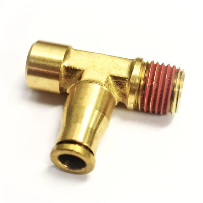 Ridetech Airline Fitting Compressor Tee 1/4In Npt X 1/8In Female Npt X 1/4In Airline 1