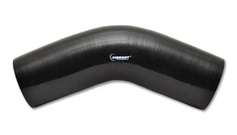 Vibrant 4-Ply Black Silicone 45° Elbow Connector – 3-Inch Inner Diameter 1