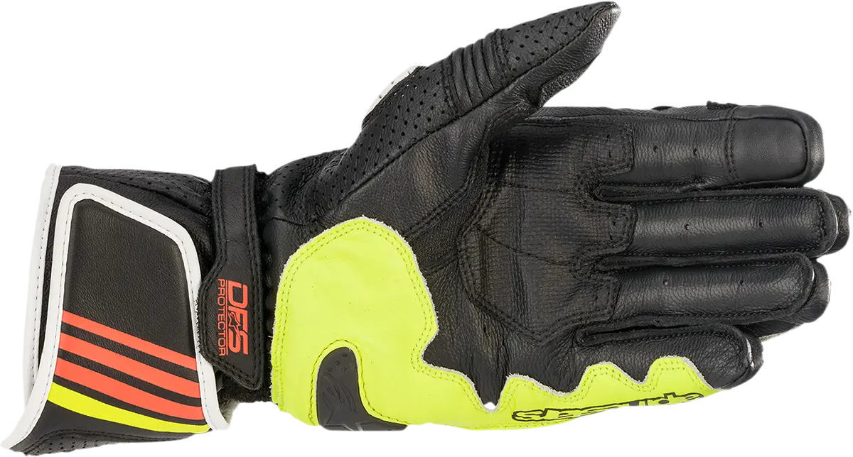 Alpinestars Gp Plus R V2 Racing Gloves – Gray/Black/Yellow/Red, Size Small (Sku 3556520-9135-S) 1