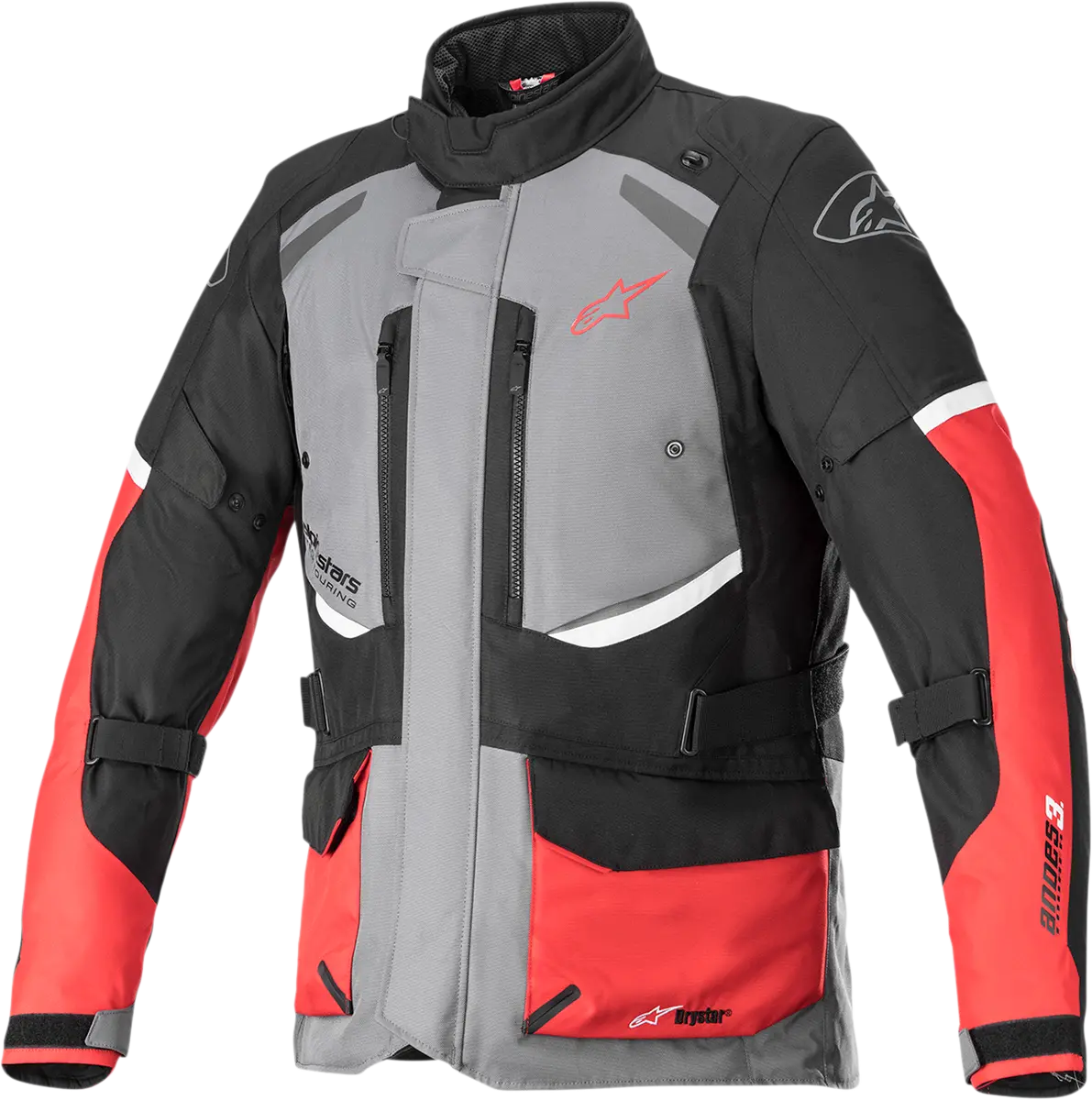 Alpinestars Andes V3 Adventure Jacket – Gray/Black/Red, Size 2Xl (Model 3207521-9018-2X) 1