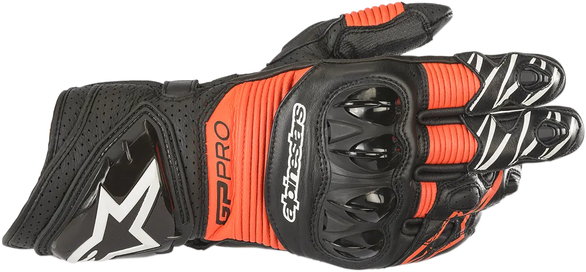 Alpinestars Gp Pro Rs3 Racing Gloves — Black/Fluorescent Red, Size 3Xl (Model 3556922-1030-3X) 1