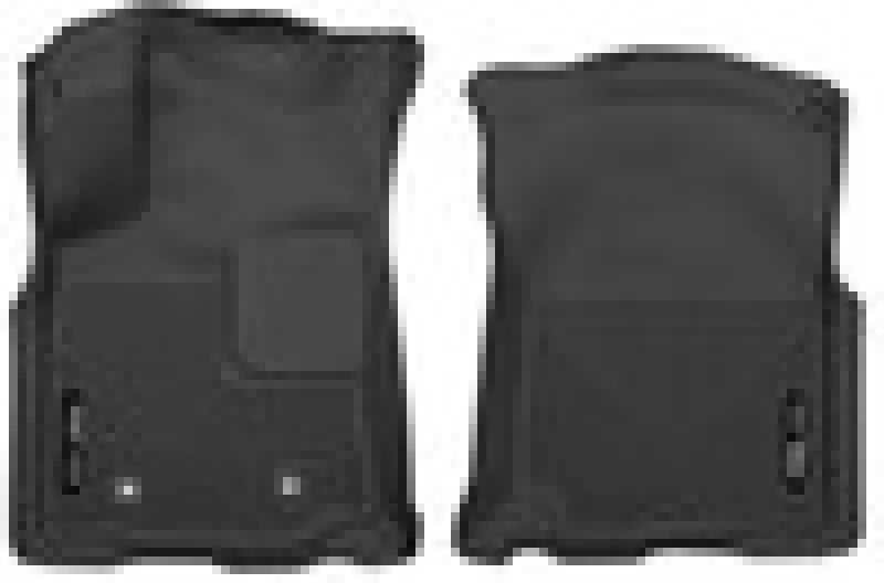 Husky Liners Black Front Floor Mats For 2016 Toyota Tacoma Double Cab 1