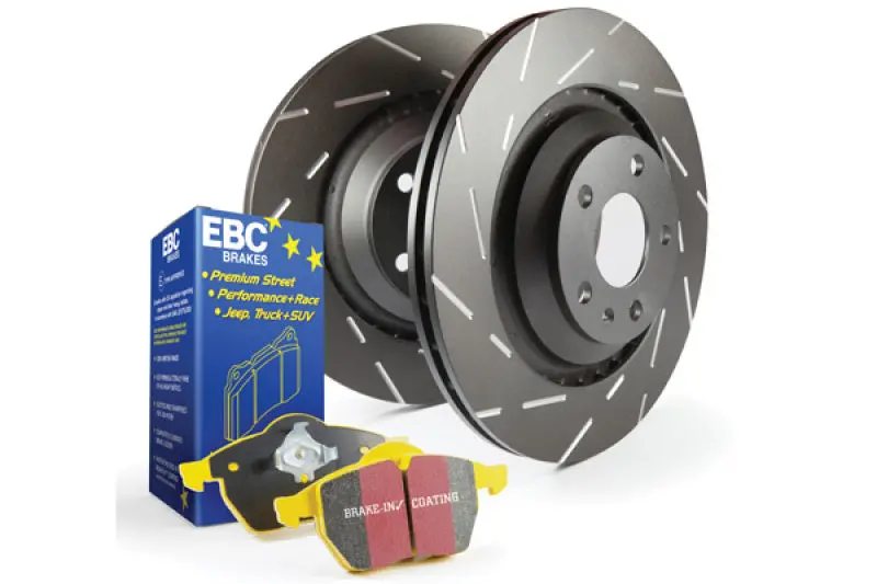 Ebc Yellowstuff High-Performance Brake Kit: Pads + Usr Drilled & Slotted Rotors 1